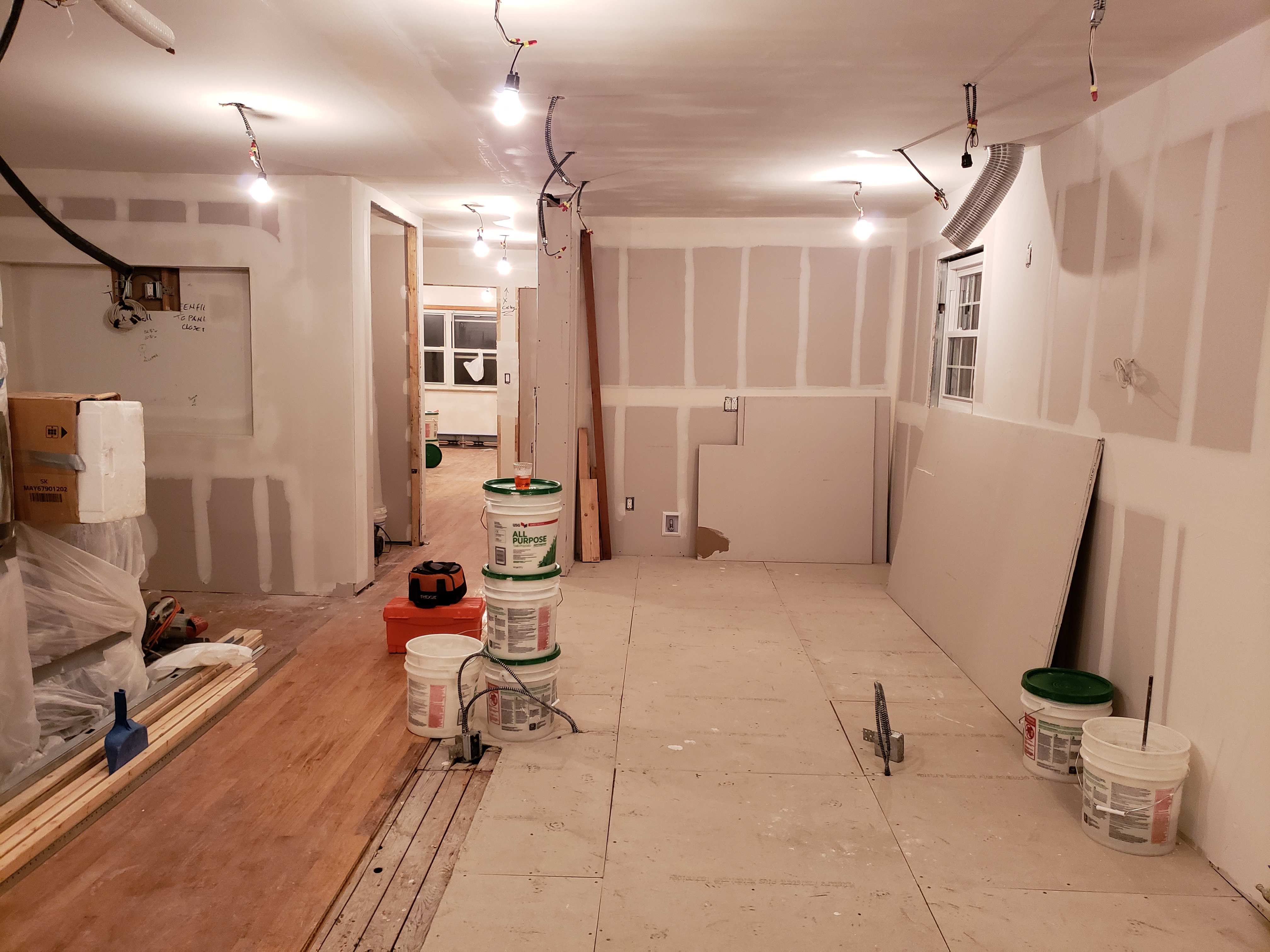 Before — drywall stage