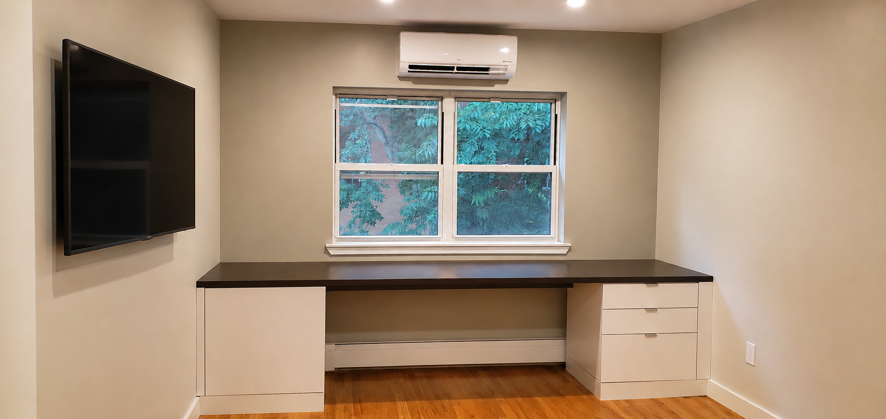 After — fully painted finished room